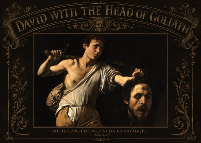 Michelangelo Merisi da Caravaggio David with the Head of Goliath V No3 - Plakát
