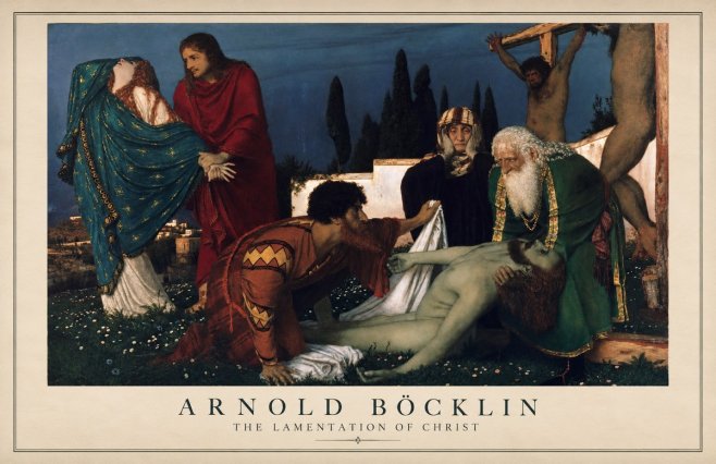 Arnold Böcklin The Lamentation of Christ No1 - Plakát