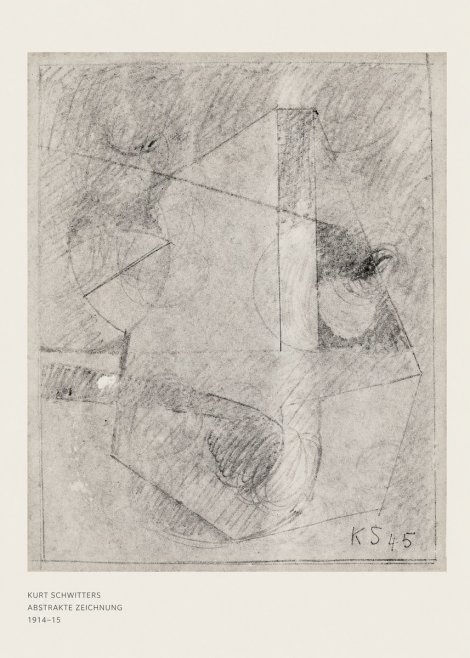 Kurt Schwitters Abstrakte Zeichnung No6 - Plakát
