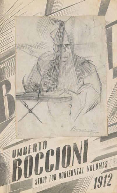 Umberto Boccioni Study for Horizontal Volumes No4 - Plakát