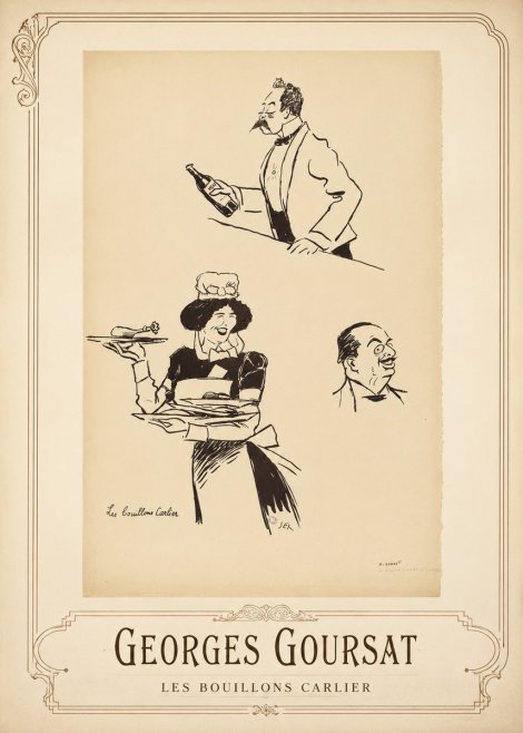Georges Goursat Les Bouillons Carlier II No1 - Plakát