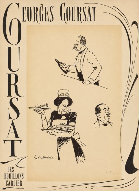 Georges Goursat Les Bouillons Carlier II No6 - Plakát