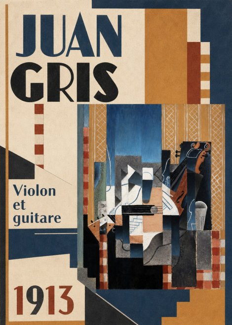 Juan Gris Violin and Guitar II No6 - Plakát