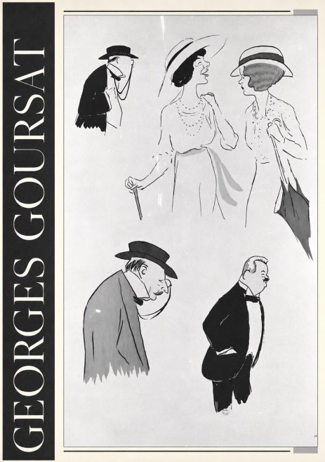 Georges Goursat Character Studies No3 - Plakát