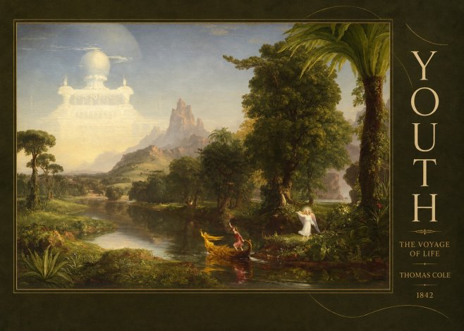 Thomas Cole The Voyage of Life: Youth V No5 - Plakát
