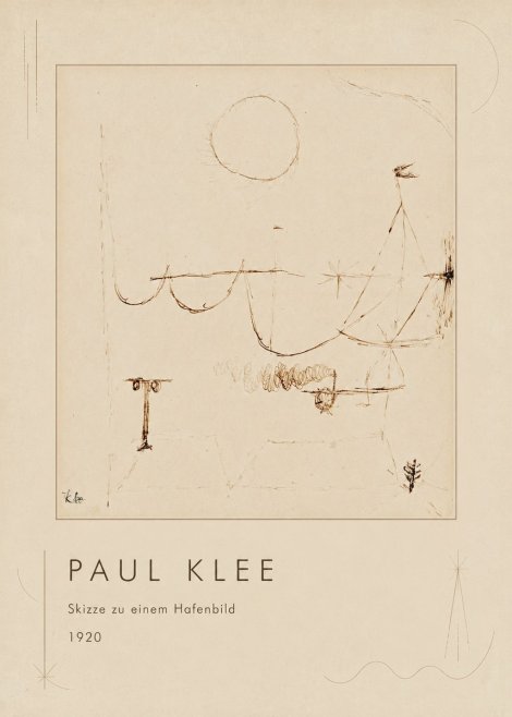 Paul Klee Skizze Zu Einem Hafenbild No1 - Plakát