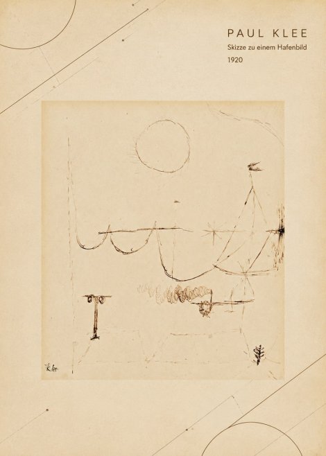 Paul Klee Skizze Zu Einem Hafenbild No4 - Plakát