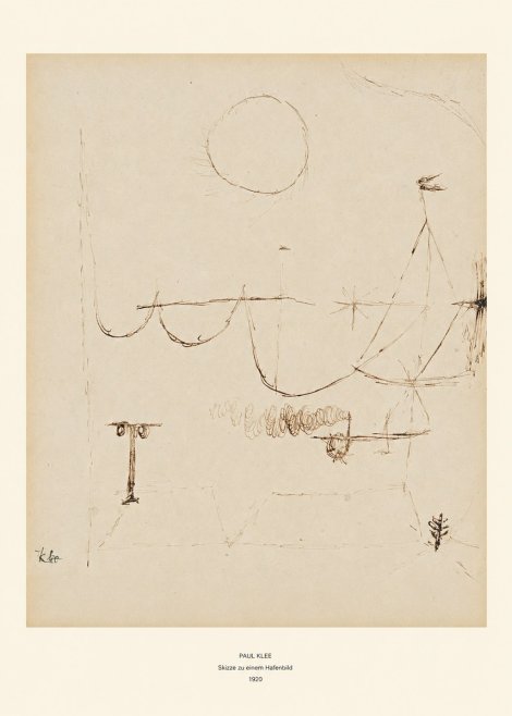 Paul Klee Skizze Zu Einem Hafenbild No6 - Plakát