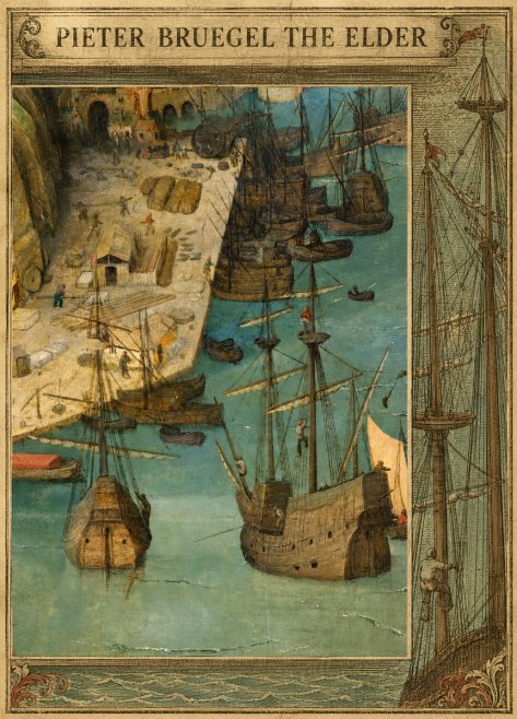 Pieter Bruegel A Port Scene No5 - Plakát