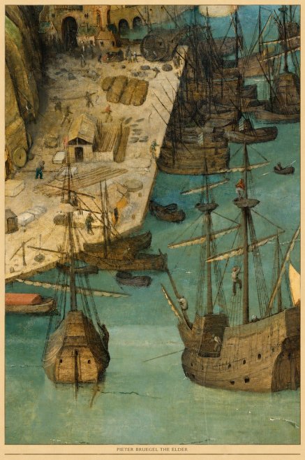Pieter Bruegel A Port Scene No6 - Plakát
