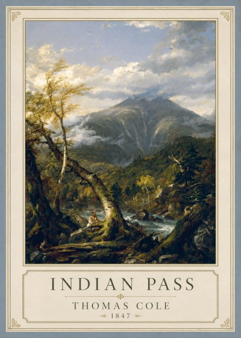 Thomas Cole Indian Pass II No1 - Plakát