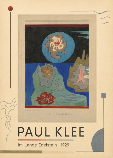 Paul Klee Im Lande Edelstein No1 - Plakát