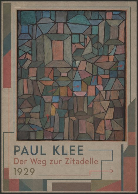 Paul Klee Der Weg Zur Zitadelle No1 - Plakát