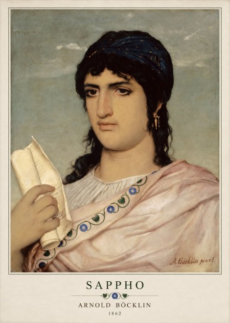 Arnold Böcklin Sappho No3 - Plakát