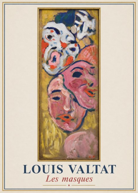 Louis Valtat Les Masques No1 - Plakát