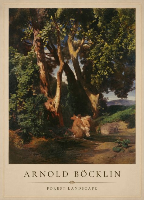 Arnold Böcklin Forest Landscape No1 - Plakát