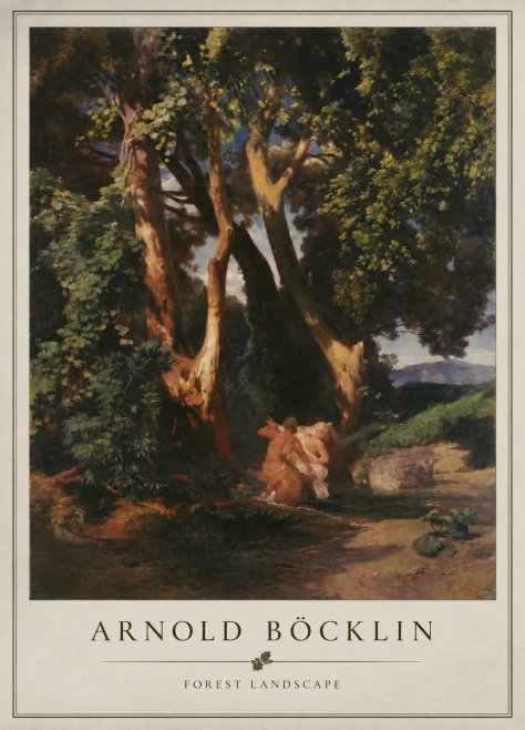 Arnold Böcklin Forest Landscape No4 - Plakát