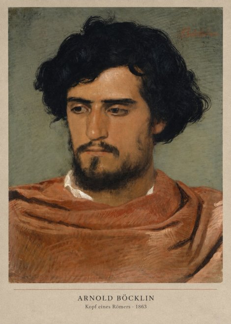 Arnold Böcklin Kopf Eines Römers No2 - Plakát