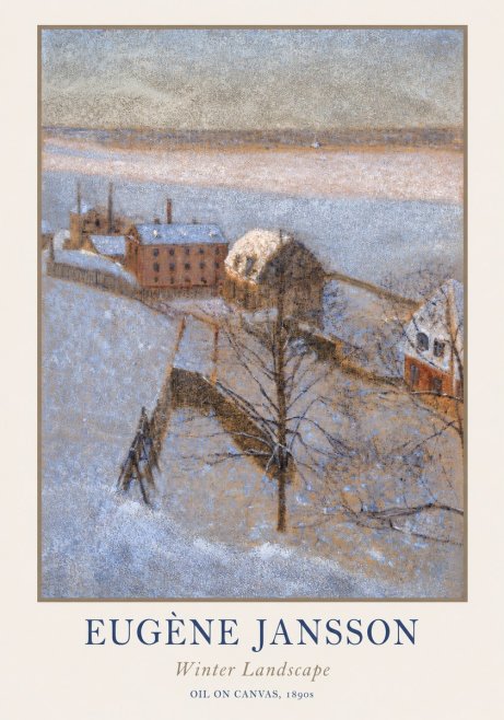 Eugène Jansson Winter Landscape No1 - Plakát