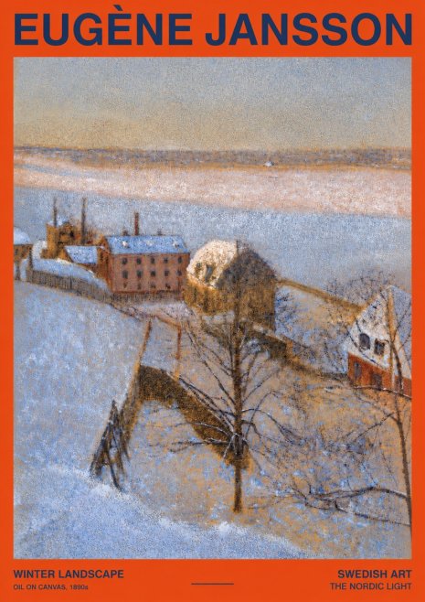 Eugène Jansson Winter Landscape No2 - Plakát