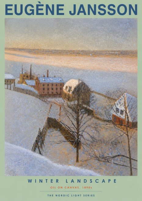 Eugène Jansson Winter Landscape No5 - Plakát