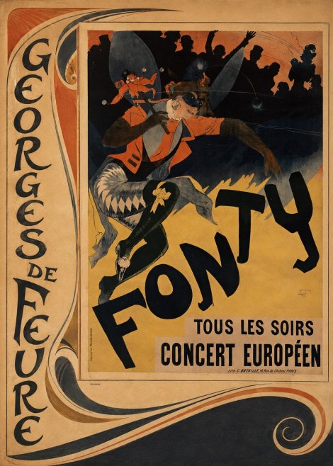 Georges de Feure Fonty III No2 - Plakát