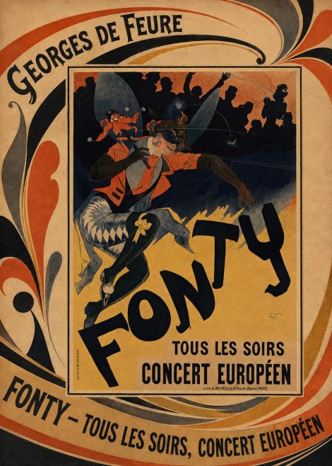 Georges de Feure Fonty III No5 - Plakát