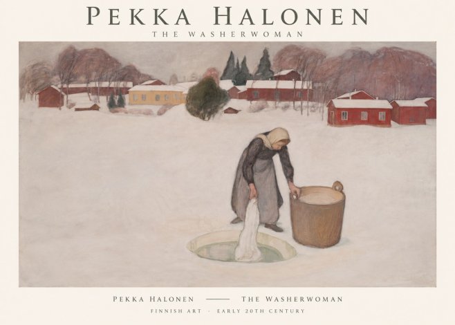 Pekka Halonen The Washerwoman No1 - Plakát