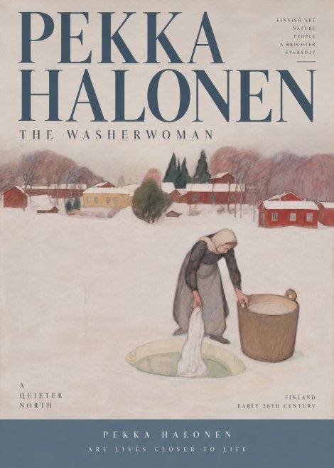 Pekka Halonen The Washerwoman No4 - Plakát