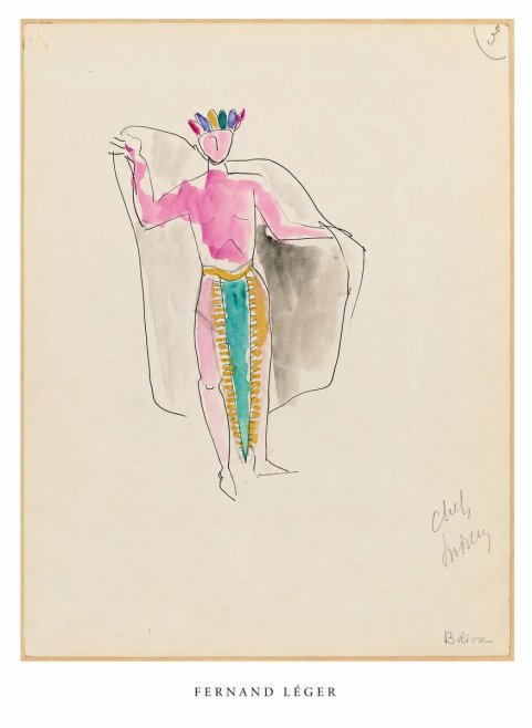 Fernand Léger Cheval, Indien No5 - Plakát