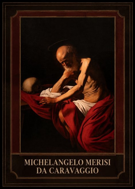 Michelangelo Merisi da Caravaggio Saint Jerome in Meditation II No1 - Plakát