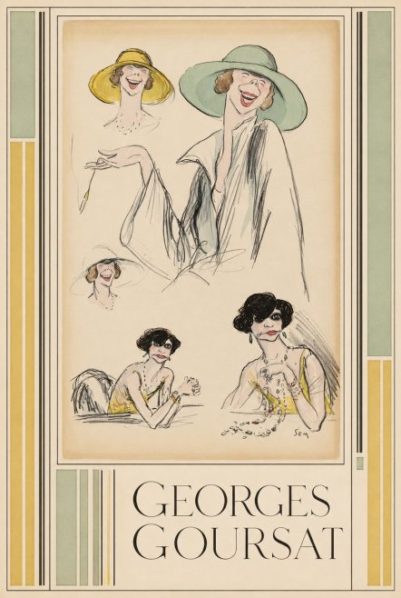 Georges Goursat Elegant Parisian Caricatures No6 - Plakát