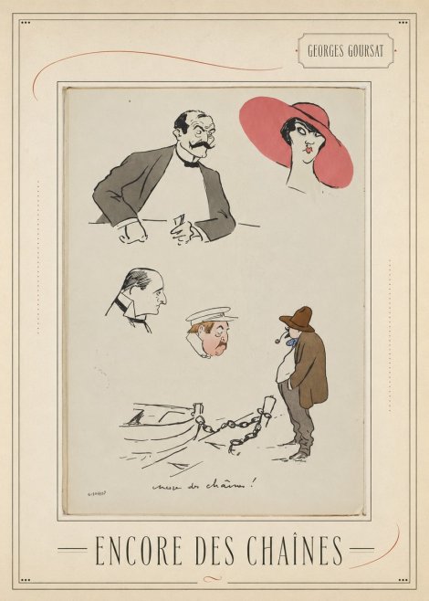 Georges Goursat Encore Des Chaînes! No3 - Plakát