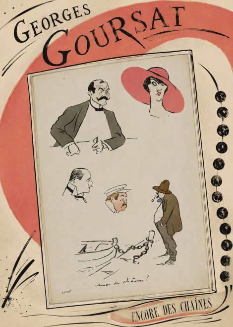 Georges Goursat Encore Des Chaînes! No6 - Plakát