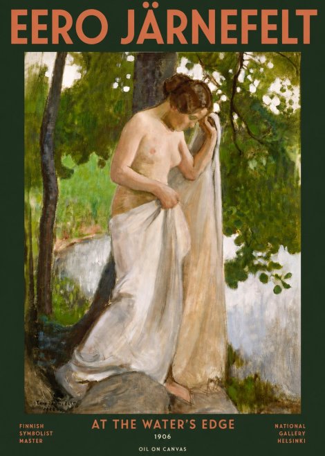 Eero Järnefelt At the Water's Edge No3 - Plakát