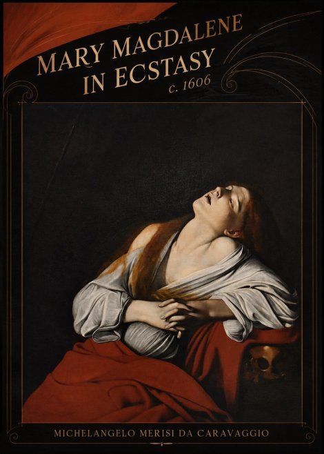 Michelangelo Merisi da Caravaggio Mary Magdalene in Ecstasy No6 - Plakát