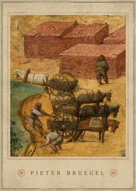 Pieter Bruegel The Brickmakers No4 - Plakát