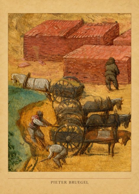 Pieter Bruegel The Brickmakers No5 - Plakát