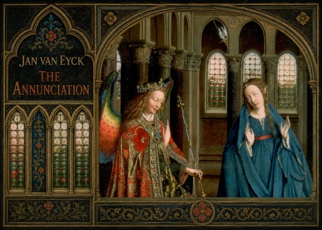 Jan van Eyck The Annunciation II No2 - Plakát