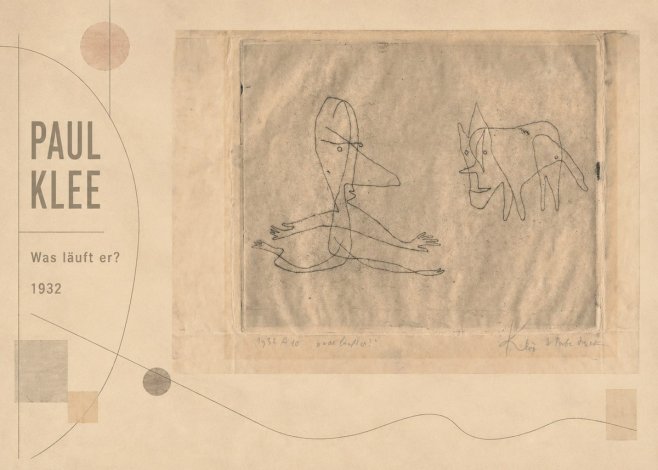 Paul Klee Was Läuft Er? No2 - Plakát