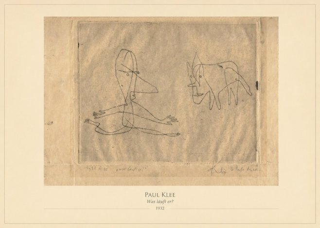 Paul Klee Was Läuft Er? No4 - Plakát