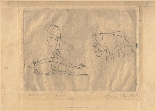 Paul Klee Was Läuft Er? No6 - Plakát
