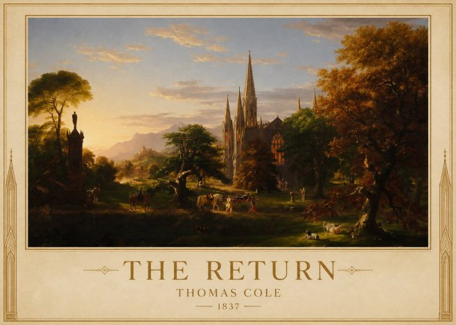 Thomas Cole The Return III No1 - Plakát