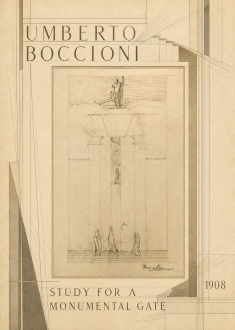 Umberto Boccioni Study for a Monumental Gate No6 - Plakát