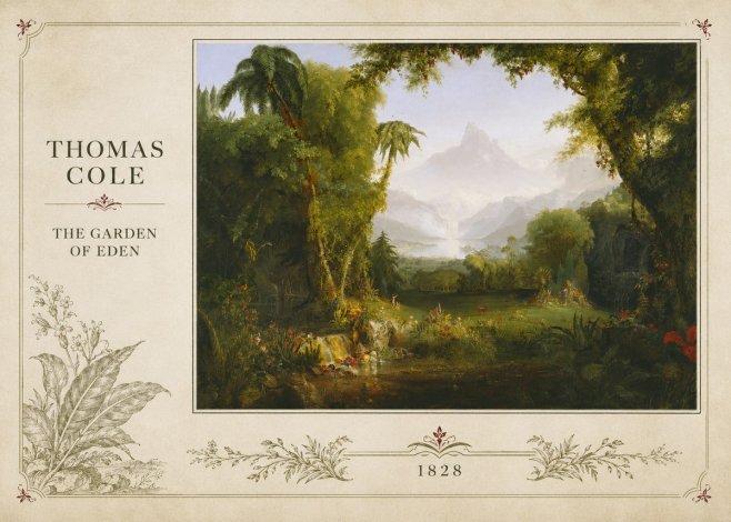 Thomas Cole The Garden of Eden II No2 - Plakát