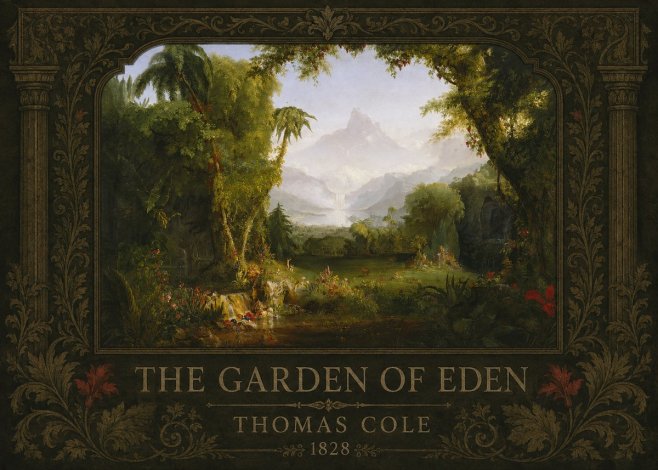 Thomas Cole The Garden of Eden II No3 - Plakát