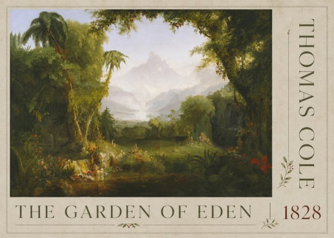 Thomas Cole The Garden of Eden II No4 - Plakát
