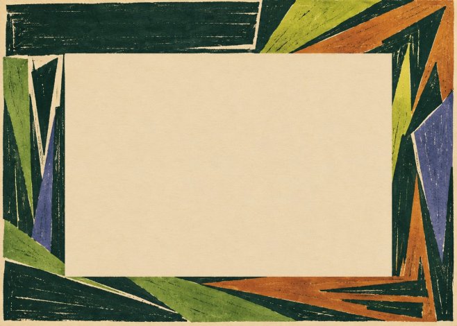 Max Pechstein Art Deco Landscape Frame No3 - Plakát