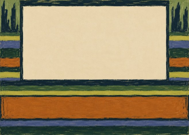Max Pechstein Art Deco Landscape Frame No4 - Plakát
