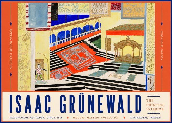 Isaac Grünewald The Oriental Interior No4 - Plakát